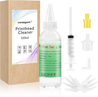 Printhead Cleaner Kit for HP 8600 5520 4620 6520 6600 6700 6968 6978 8610 Canon MX922 9000 C88 Brother Printers,Nozzle Cleaning Kit for Inkjet Officejet Pixma Printers