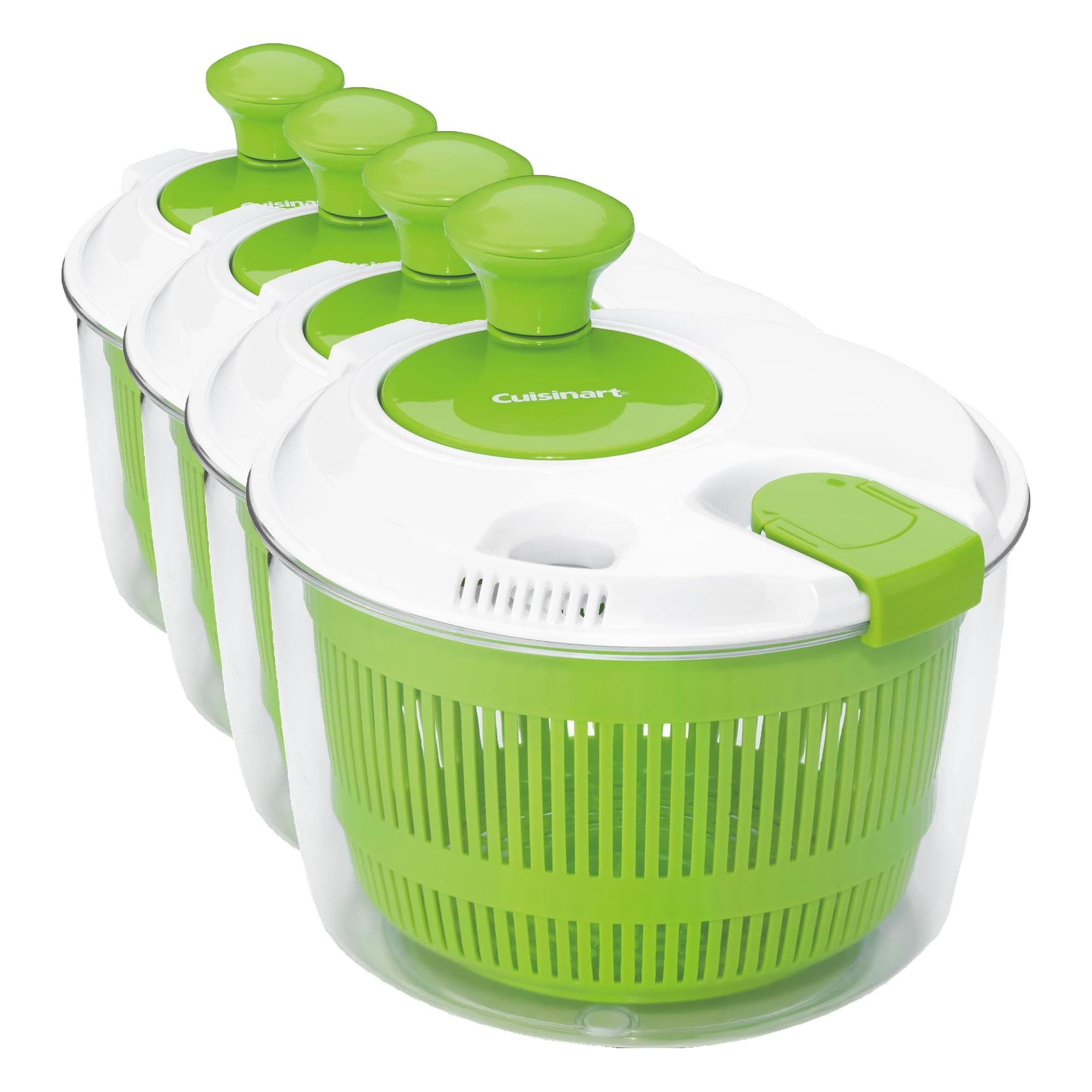 Cuisinart Salad Spinner- Wash, Spin & Dry Salad Greens, Fruits & Vegetables, 3qt, CTG-00-SSAS (Pack of 4)