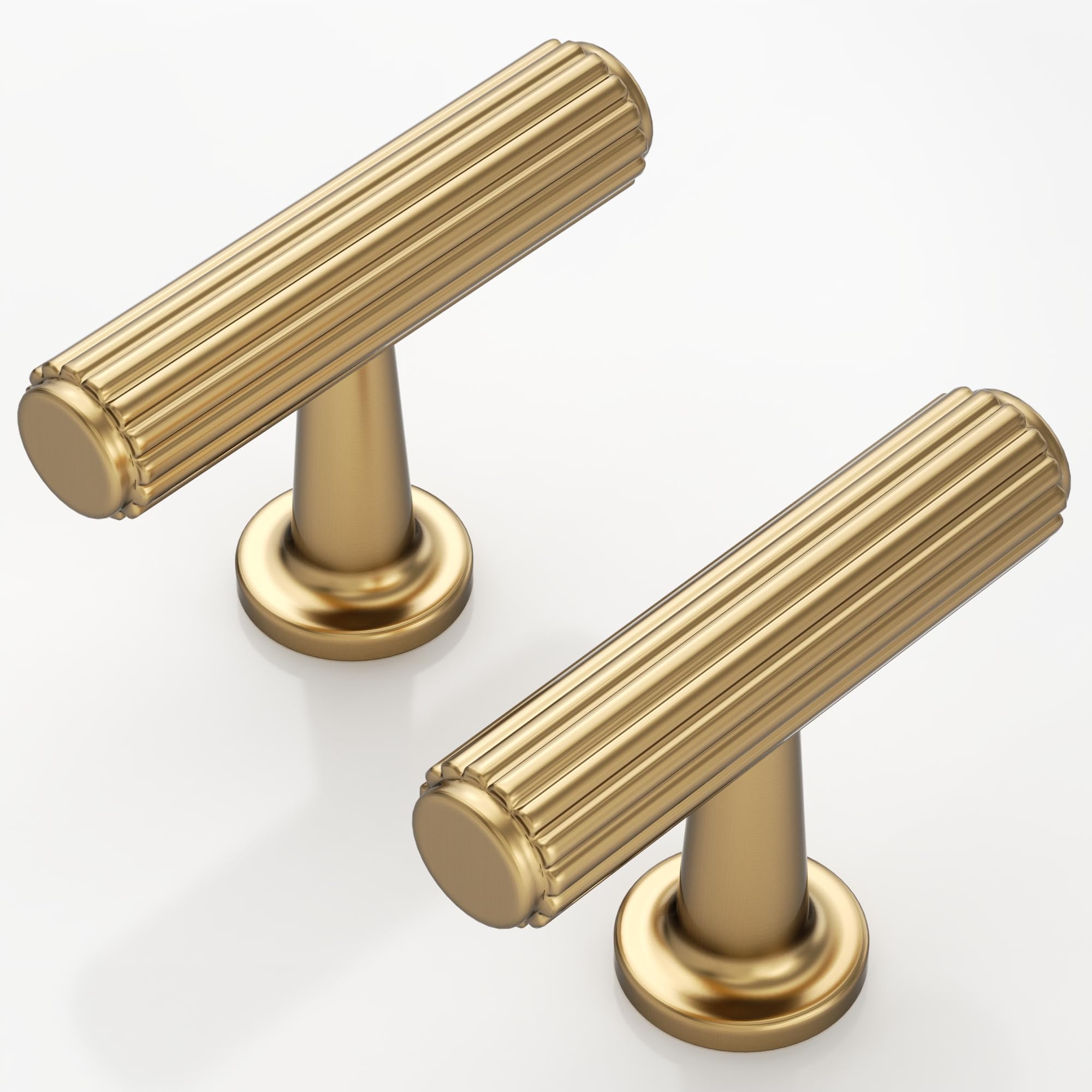 Photo 1 of 9BUILD 10 Pack Champagne Bronze Cabinet Knobs 2 Inch - Champagne Drawer Knobs Single Hole T Bar Hardware Drawer Pulls for Kitchen Cabinets, Dressers and Bathroom