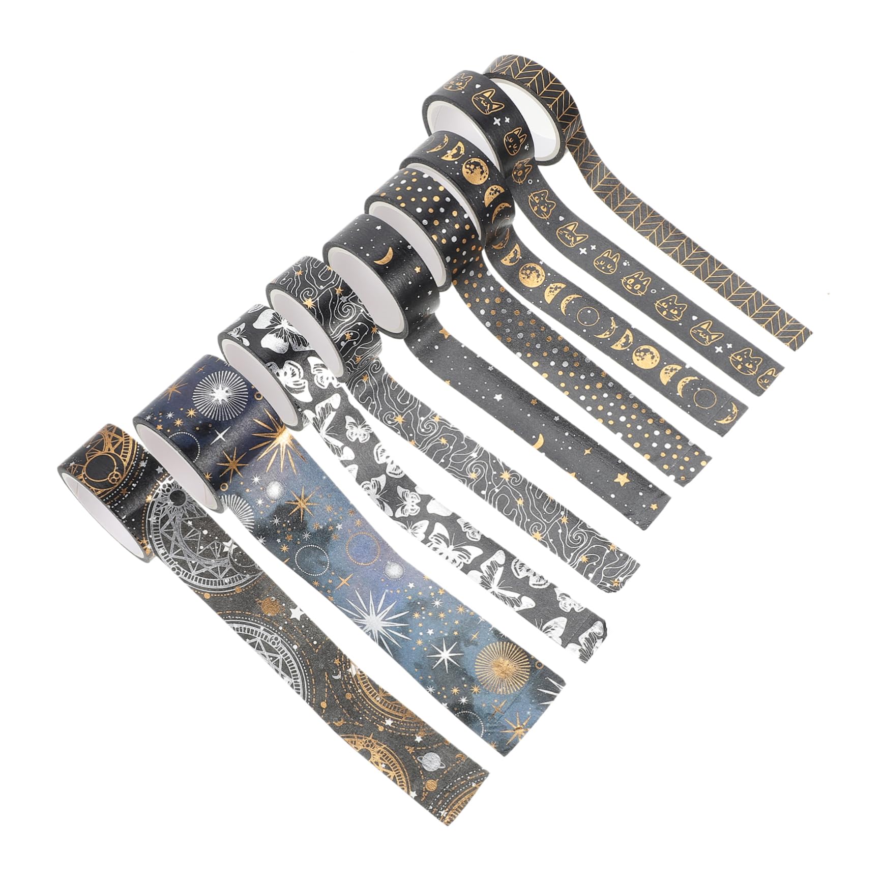 Lurrose 3 Set Di Di Nastro Adesivo Decorativo Washi Tape Adesivi Nastro Adesivo Di Carta Nastro Per Scrapbooking Nastro Adesivo Washi Spaziale Nastro Adesivo Per Account A Mano 9 * 3