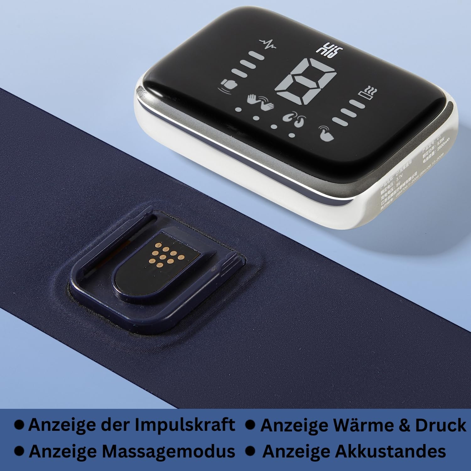 Massagegürtel Hüftgürtel Wärmegürtel Vibrationsbehandlung Vibrationsgürtel Vibrationsmassage Heizgürtel Lendengürtel Wärmegürtel zur Schmerzbehandlung Kabellos mit Akku