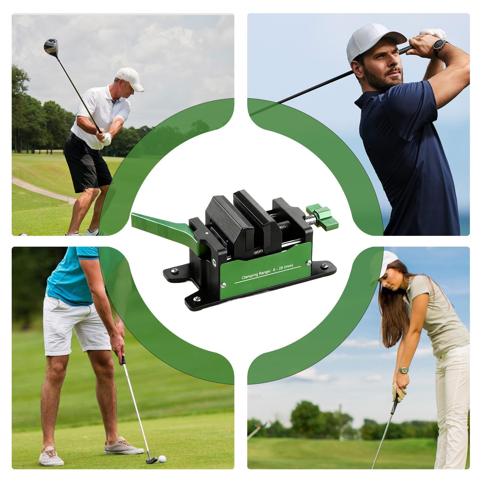 Morsetto Per Mazze Da Golf Da Golf Con Rilascio Rapido | Strumento Per Rimozione Prese E Bloccaggio Mazze Da Golf Per Riparazione Manutenzione Sostituzione Asta Installazione