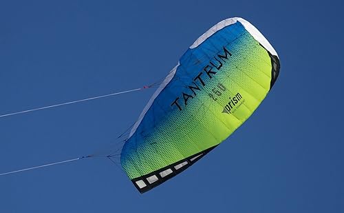 Prism Tantrum 250 Ocean Kite Paquete de 3 unidades, color amarillo y azul (3 artículos) barra de control de doble línea, parafoil + Peter Lynn