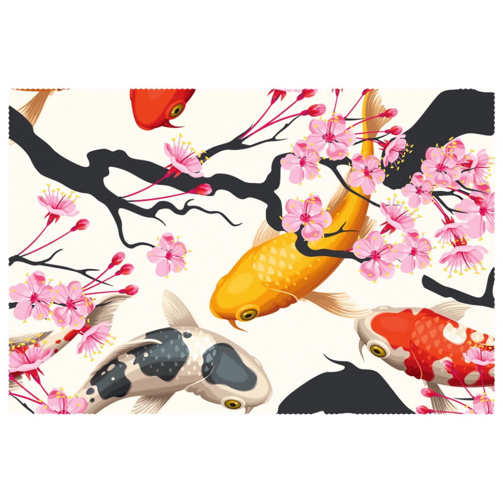 Sets de table en forme de poisson lot de 6 pour des repas marins élégants en famille
