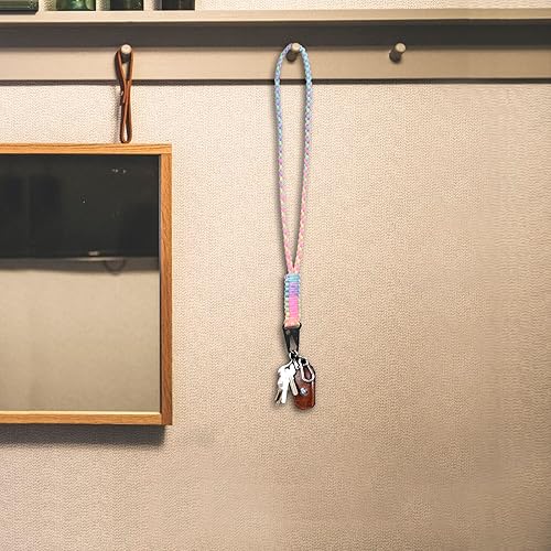 Miniatura 6 de Llavero de cuerda de paracaídas resistente, collar de paracaídas, llavero para teléfono celular, silbatos correa trenzada para muñeca