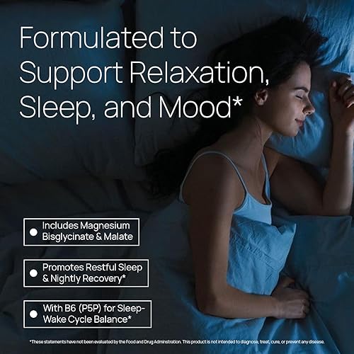 Miniatura 6 de Selerb Complejo de magnesio glicinato malato citrato óxido - Apoya la calma, el sueño, los músculos y la energía con D3, B6, zinc, olmo resbaladizo
