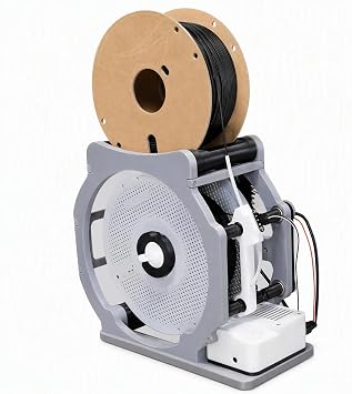 3D Printer Filament Respooler Electric Filament Spool Rewinder with Smart Start/Stop, Neatly Wrap PLA/ABS/TPU Filament, Anti-Tangle 3D Printing Accessories