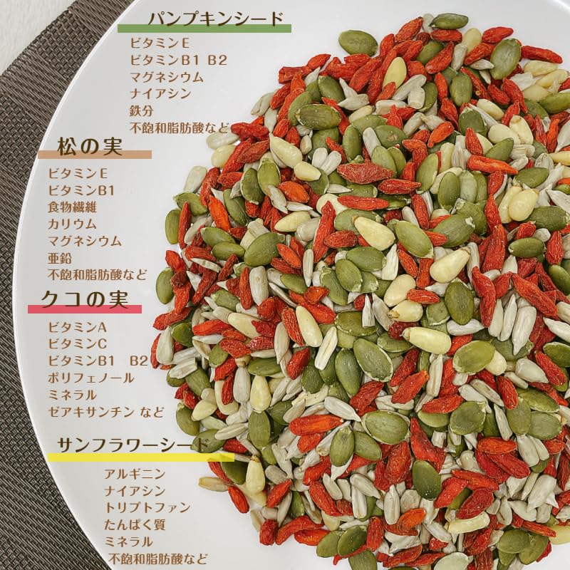 Amazon.co.jp: GLOBAL GARDEN 4種 ミックスシード 1kg (500g×2袋) 無塩