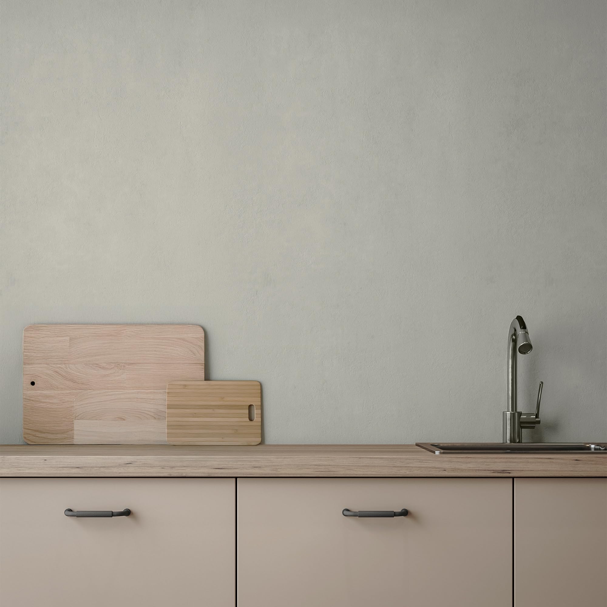 EPODEX 1K Vernice per calcestruzzo con accessori, Pittura per esterni in cemento, pittura per interni pareti, UV-resistente, 2kg (16m² per mano) - Grigio calcestruzzo - Pastel