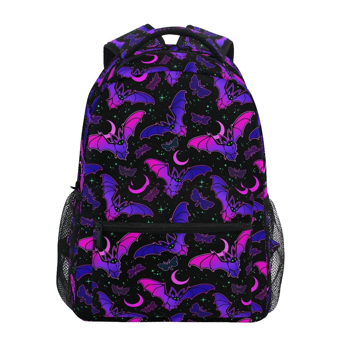 ALAZAChildren's Backpack, Schoolbag Magic Skulls Large Capacity Students Bookbag Rucksack Knapsack for Boys Girls Adults Teen