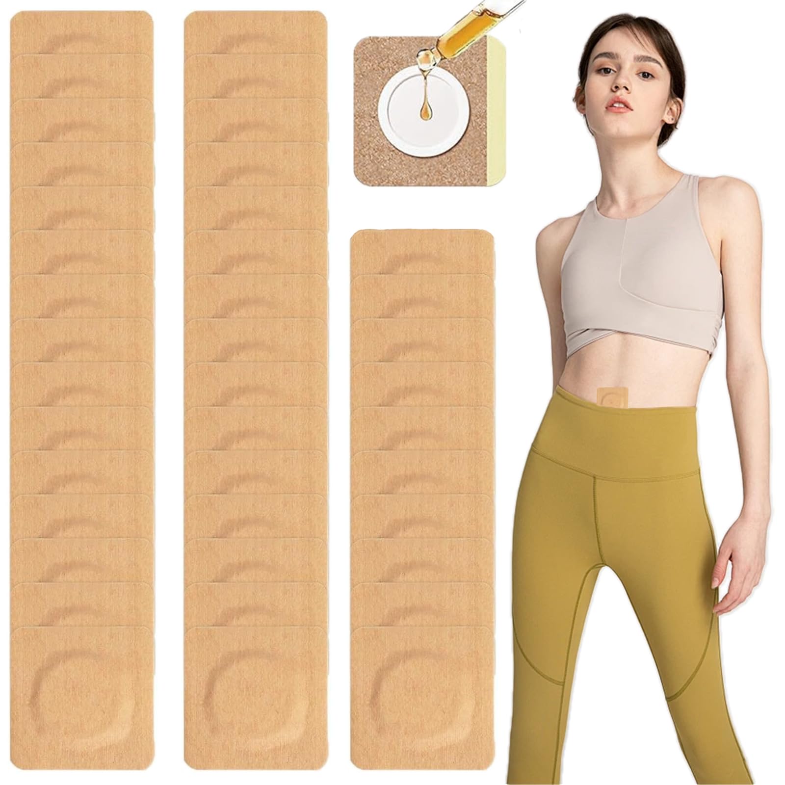 Sotica 40Pcs Castor Oil Patches Belly Button Patch Cover - maternity | Mubboo
