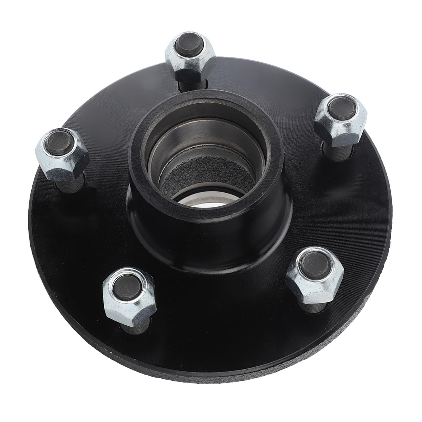 Kit de Cubo Tensor de Remolque de 5 Lengüetas con Rodamientos Confiables y Lubricación Eficiente para Remolques Utilitarios, Acero Galvanizado, 8 Piezas