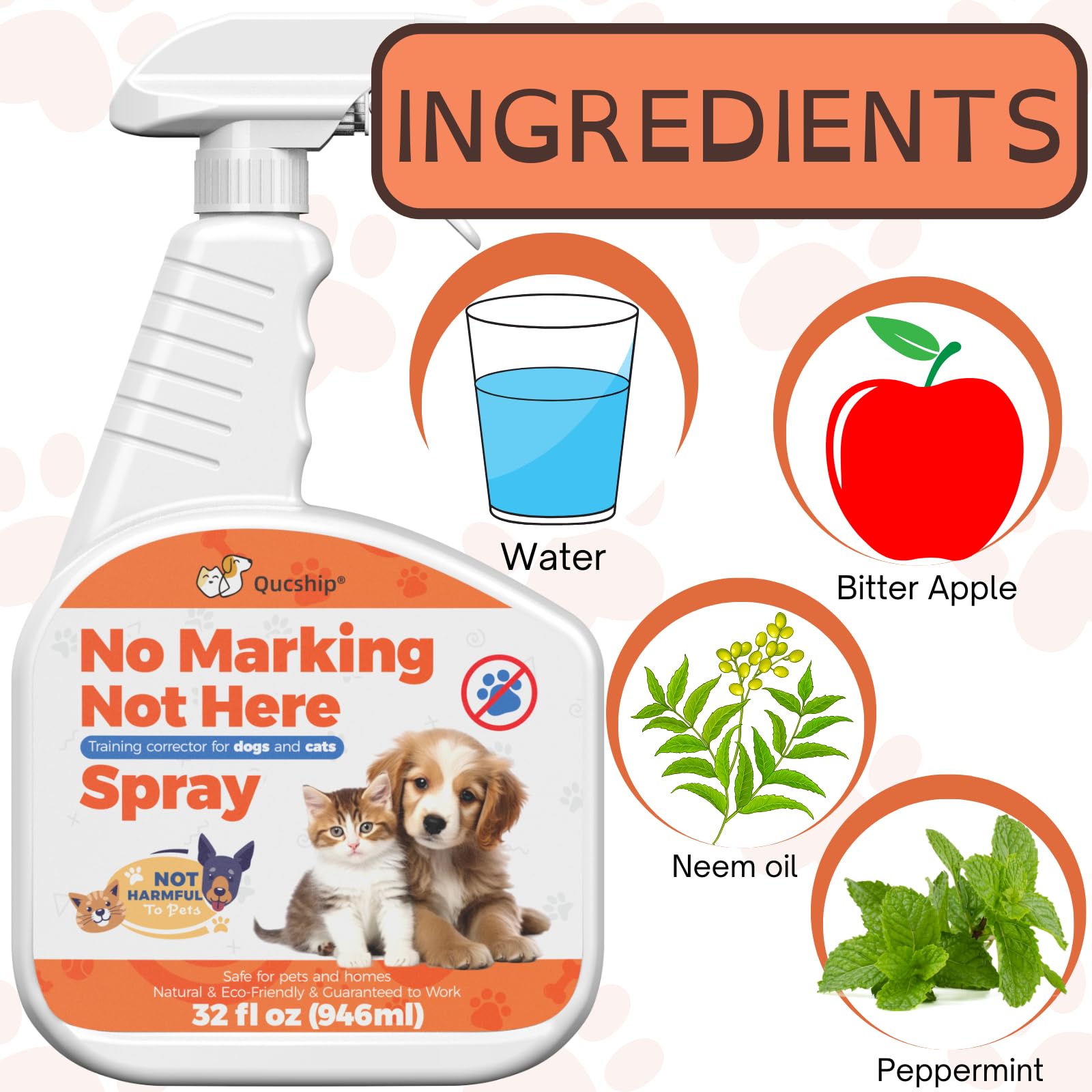 Hundespray für Möbel, Teppich, Gras, 910 ml