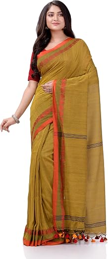 dB DESH BIDESH Women`s soft mul cotton saree for woman summer cotton handloom sarees for women cotton silk wedding party, ...