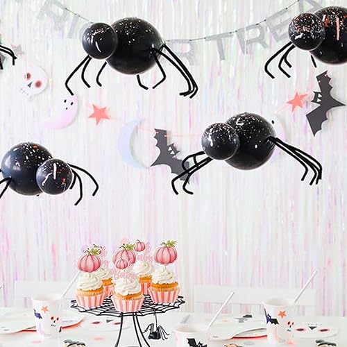 Miniatura 205 de Paquete de 24 adornos para cupcakes de calabaza con purpurina para cupcakes de calabaza para Acción de Gracias, baby shower, decoración de cupcakes