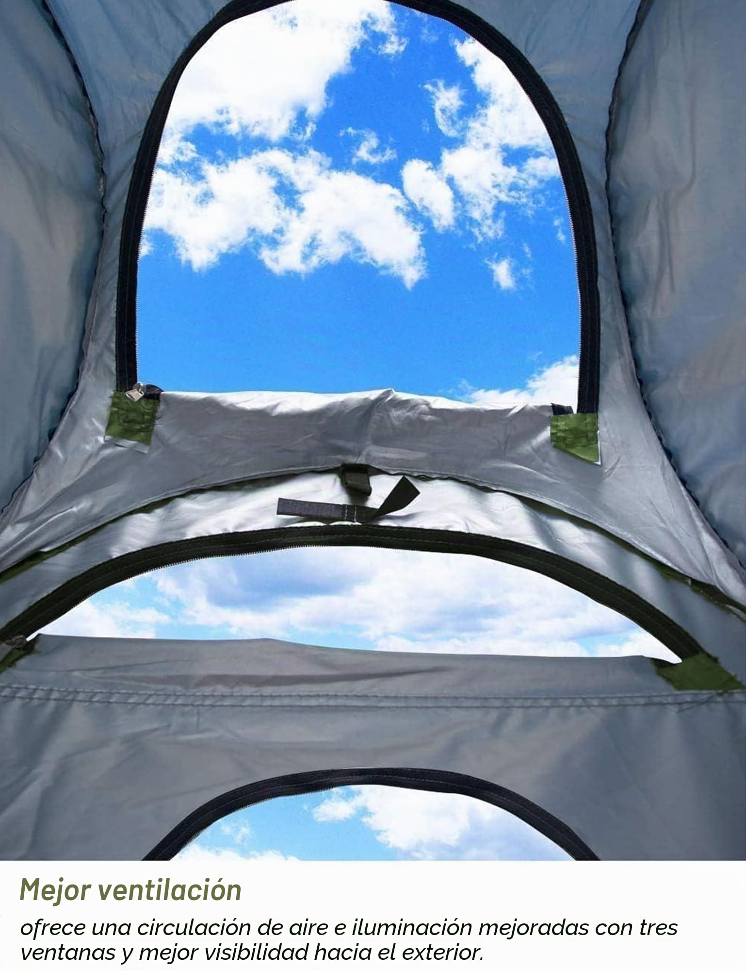 Pop Up Tienda Ducha Camping 190×120×120cm/ 213×150×150cm Tienda Móviles para Cambiador Playa Capacidad para 2 a 4 Personas, Protección UPF+40 y Waterproof Incluye Bolsa de Transporte y Accesorios