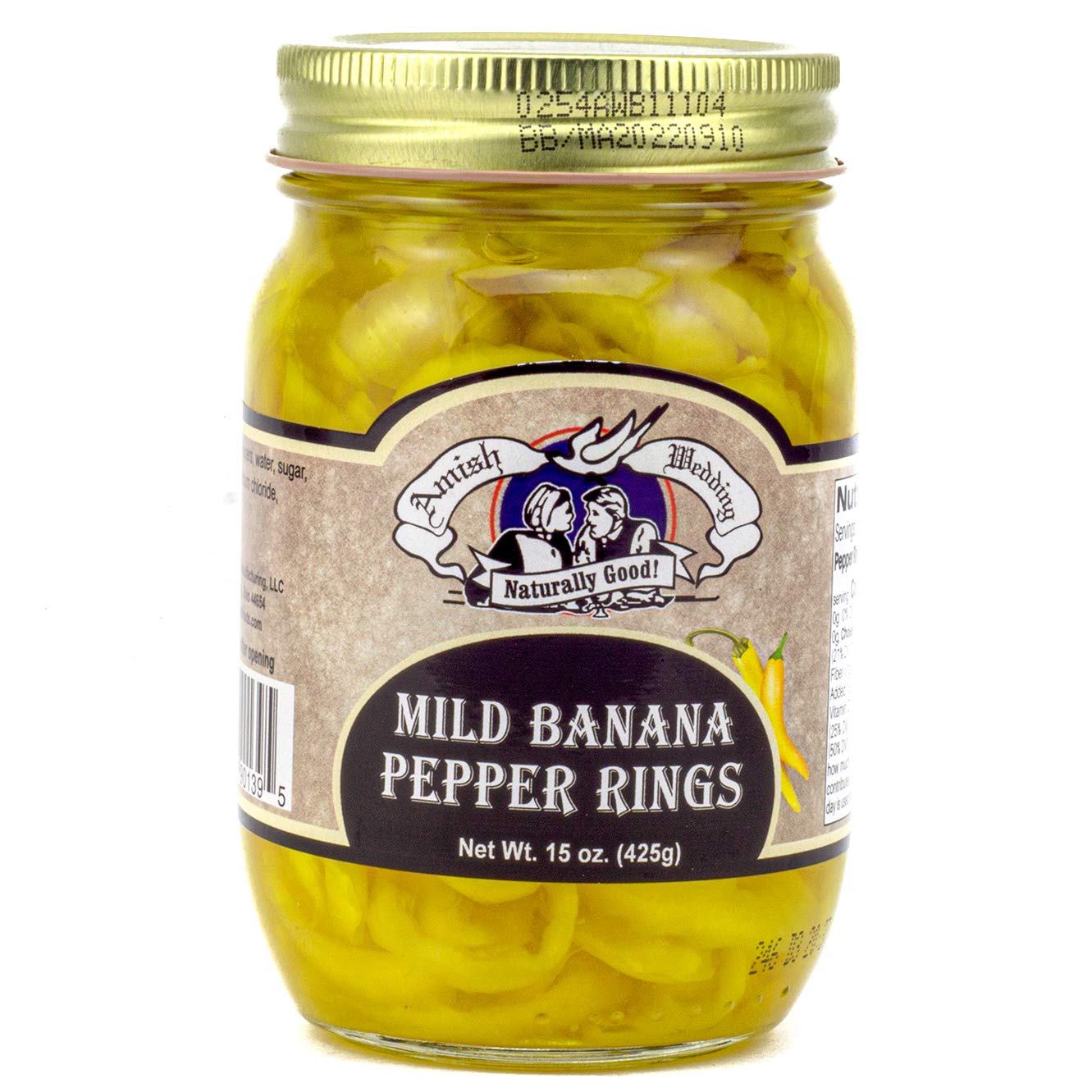 Amish Wedding Mild Banana Peppers (2 Jars)