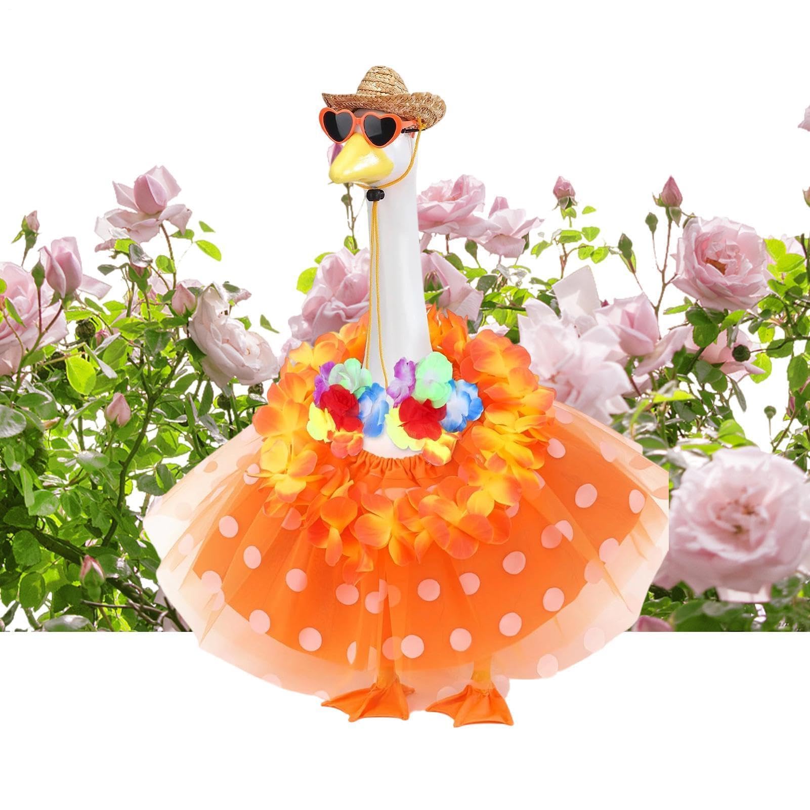 Costume hawaïen d'oie de porche pour décorer votre jardin et animer vos soirées d'été