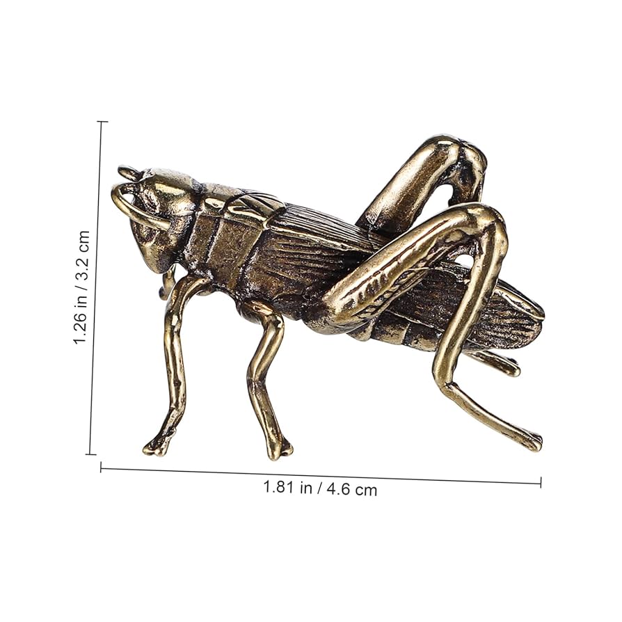 ★アンティーク★銅製 コオロギ こおろぎ 置物 工芸品　★ Amazon.co.jp: コオロギ ミニチュア 銅 置物 アンティーク