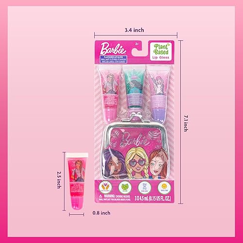 Vista 7 de Townley Girl Barbie - Monedero y brillo de labios a base de plantas, lindo monedero pequeño, juguete para dinero, a partir de 3 años