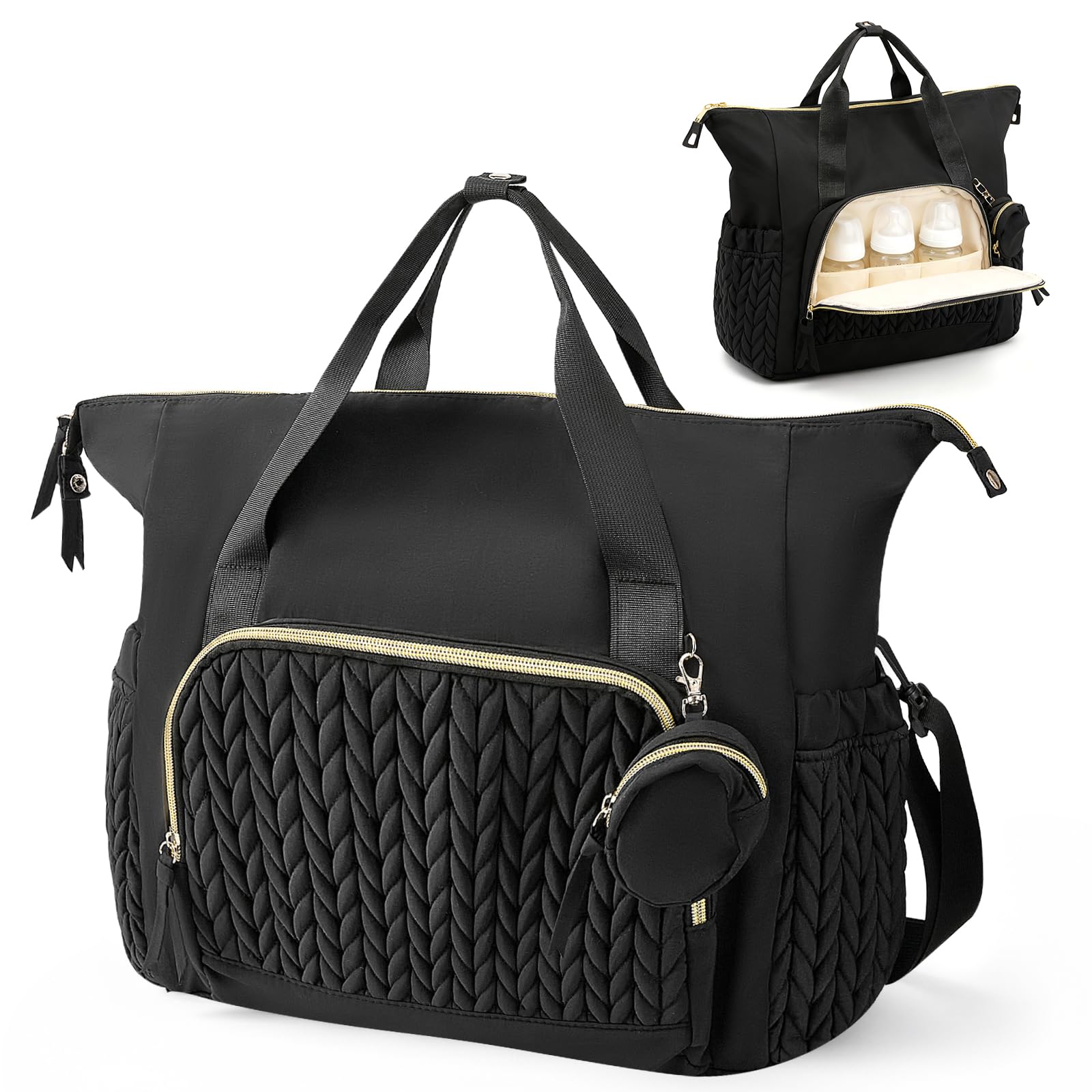 Borsa da avvolgimento con tasca e supporto multifunzionale per pannolini da viaggio
