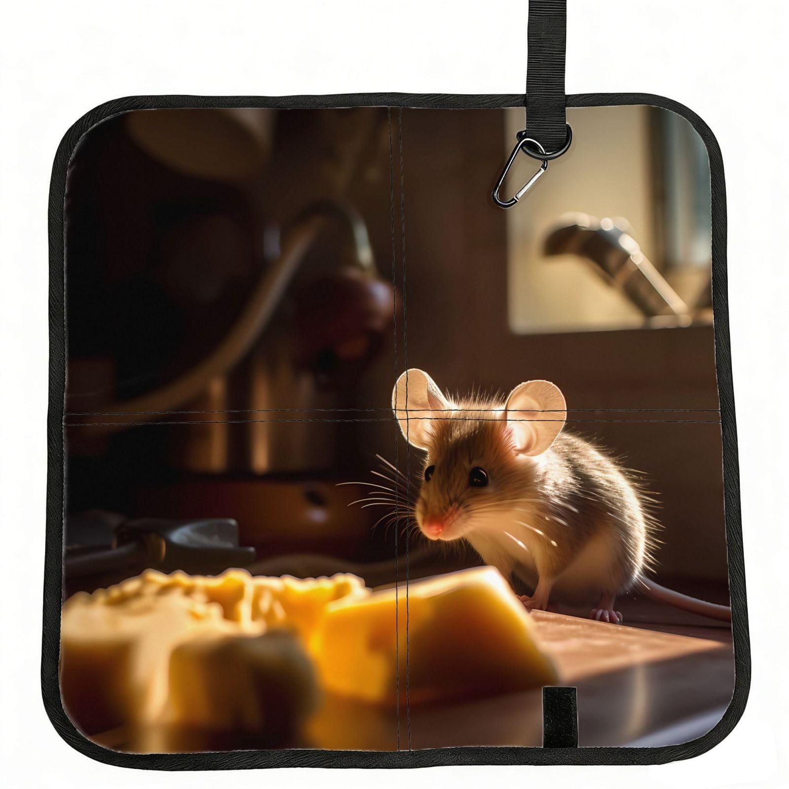 WBQLSL rat Foldable Seat Cushion - Portable Stadium Pad with Carabiner for Camping Hiking Picnic Beach