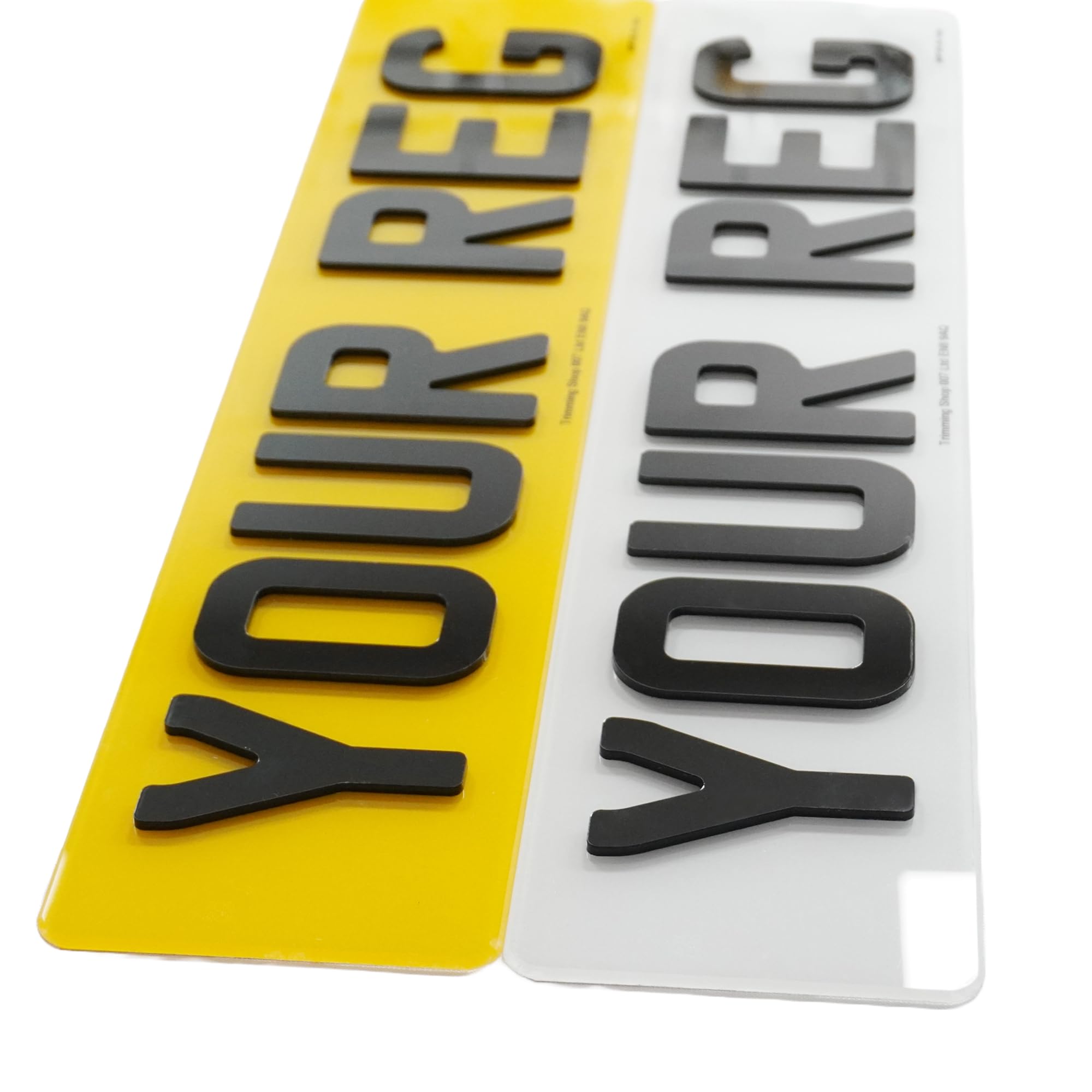 Targhette Personalizzate Legali Coppia Targhe Auto 3D/4D Gel Premium - Legali Per Strada, Personalizzabili Con La Tua Targa Targhe Rialzate Premium - Foto 6