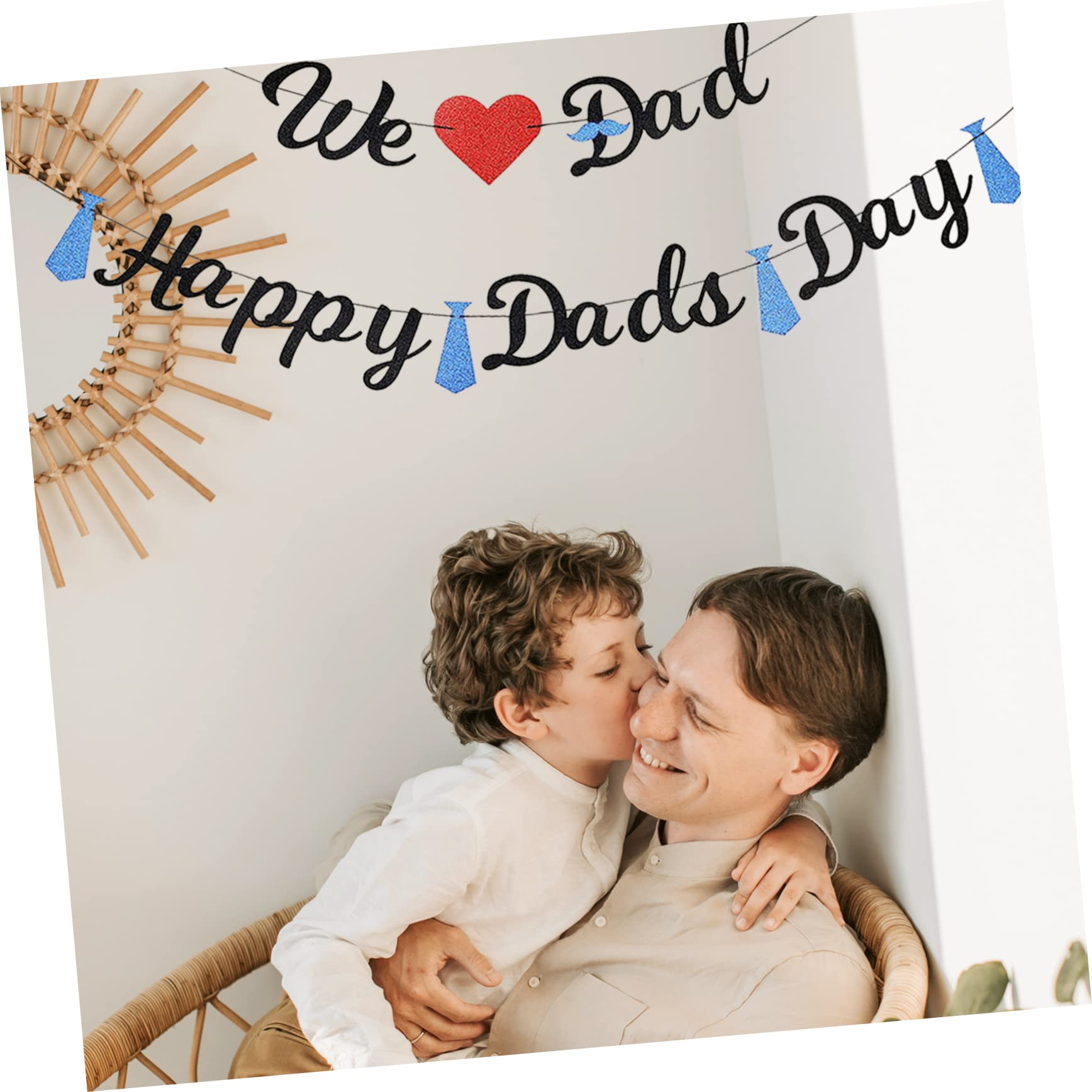 Cabilock 5juegos Banderín Decorativo De Fiesta Para Día Del Padre De We Dad Brillos Para Celebraciones y Decoraciones Casa