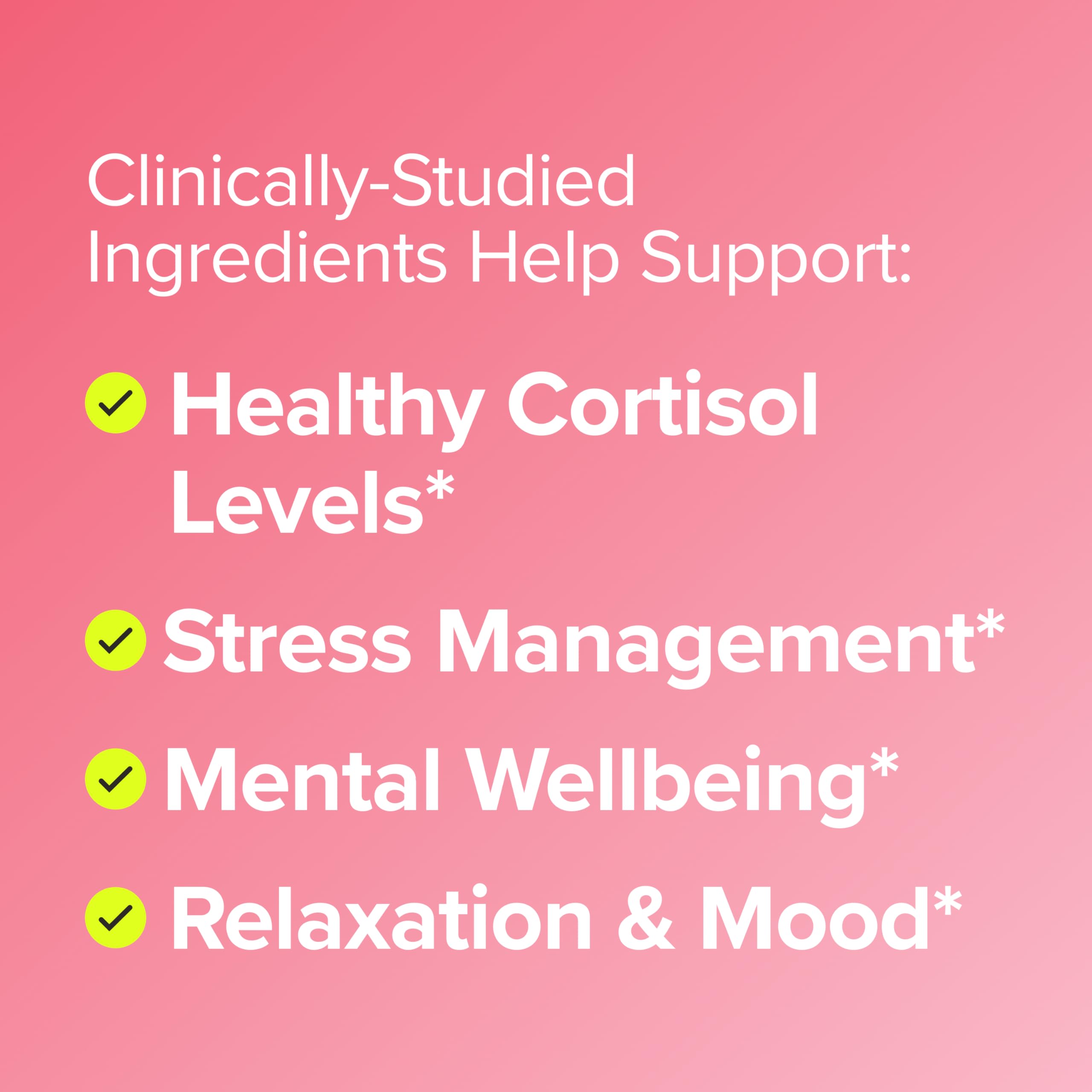 FLO Daily Calm & Relaxation – Daily Support for Healthy Cortisol Levels & Stress Management – With Clinically-Studied Doses of Sensoril® Ashwagandha, L-Theanine & St. John’s Wort – 30 Servings — Amazon image 2
