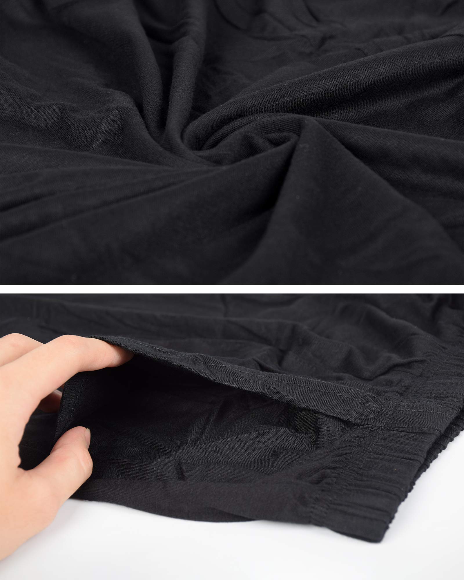 Homme Bas de Pyjama Shorts Oversize Extensible Sommeil Vêtement De Nuit Pyjama Short Sport Séchage Rapide en Modal - Léger Respirant
