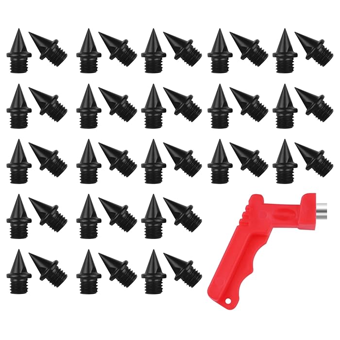 Buy 42Pcs 1/4 Inch Steel Spikes for Track Shoes, Track Shoe Spikes Replacements with Spike