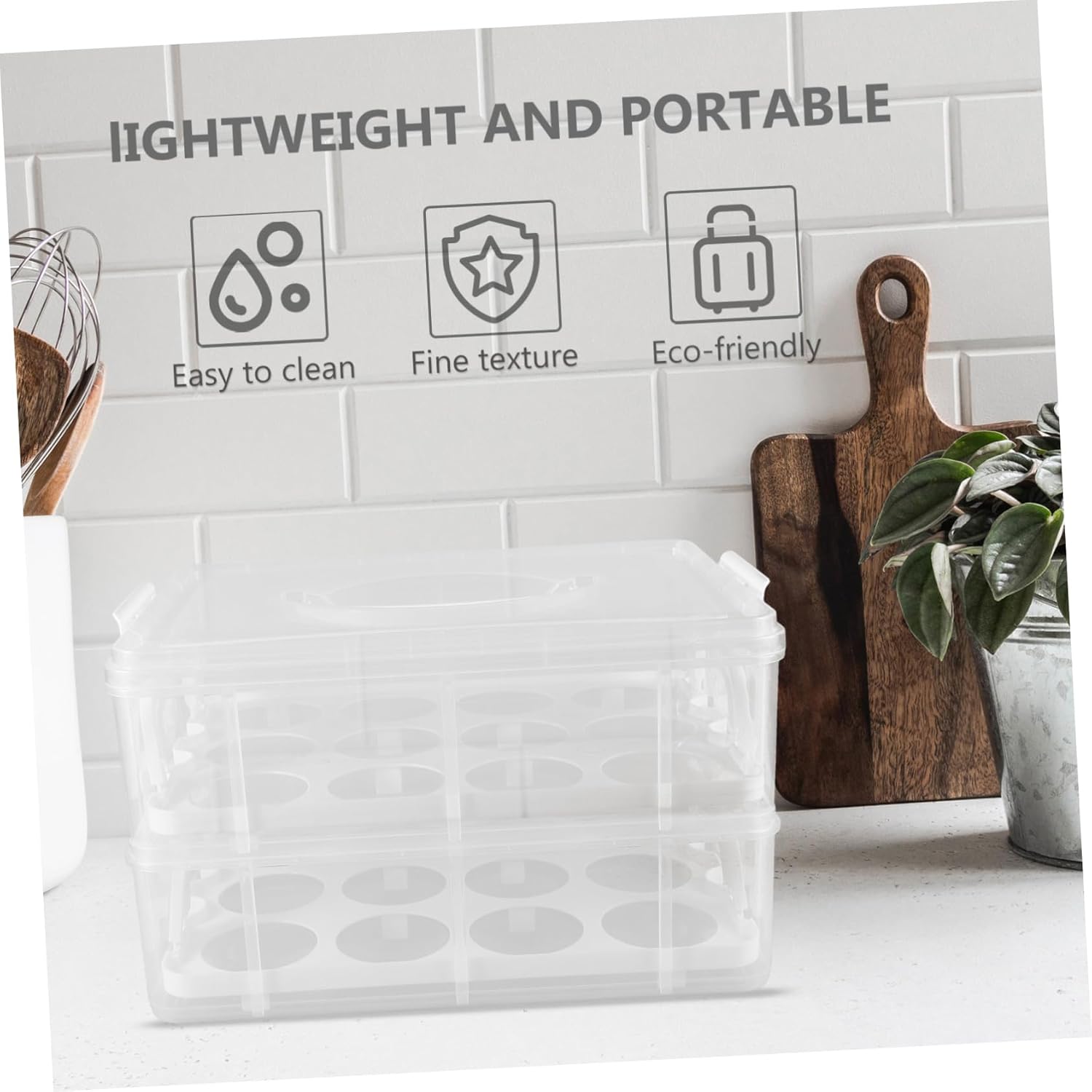 24holes Dessert Packing Carrier Box Cake Transport Container Lid Cupcake Wrapping Container Portable Storage for Party