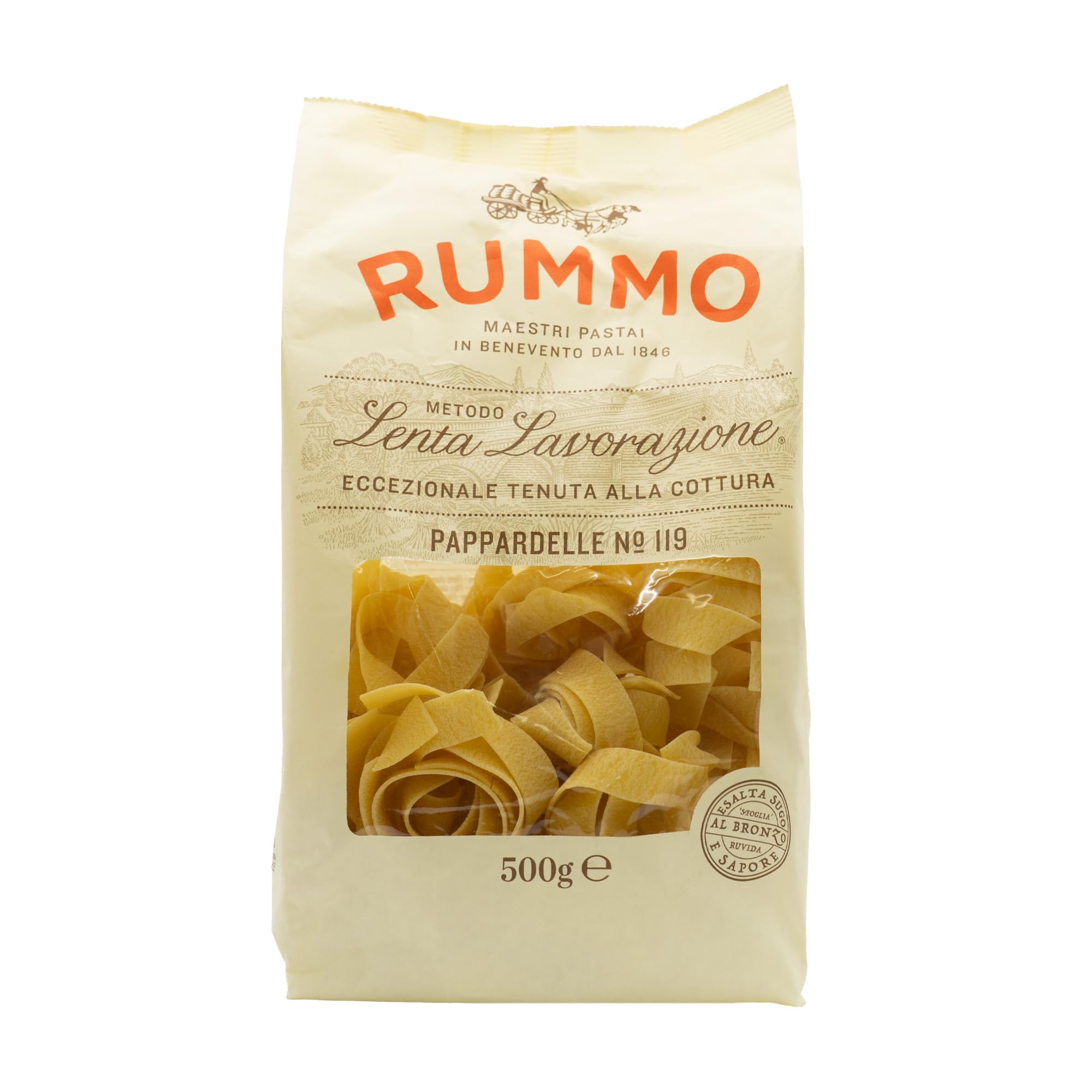 Rummo Pappardelle Nidi Bronzo 500 g Bandnudelnester Nr. 119 Hartweizengrieß