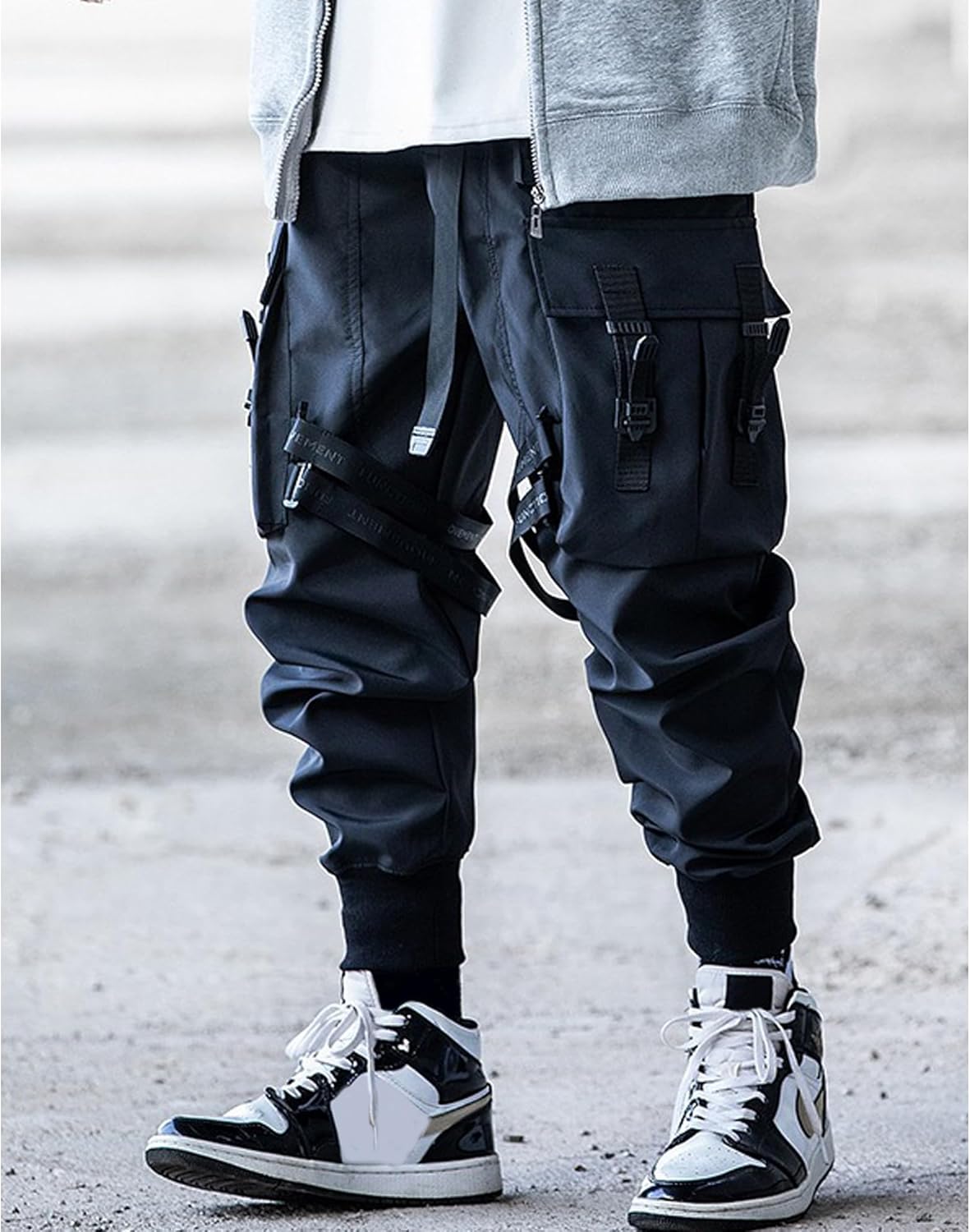 XYXIONGMAO Techwear Tactical Pants Streetwear Hip Hop Cargo Pants For Men Black Japanese Parachute Pants Casual Cool Pants