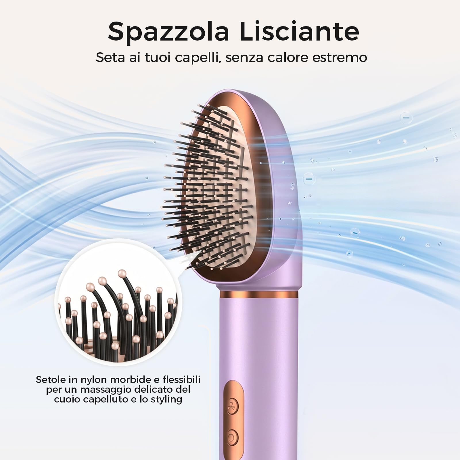 Cwexi Air Styler 7 in 1, Asciugacapelli Ionico, 2 Dimensioni Arricciacapelli Automatico, Spazzola Rotante Per Capelli e Lisciante, 1700W, 114.000 Giri/min, Custodia in Pelle, Set Regalo Viaggio