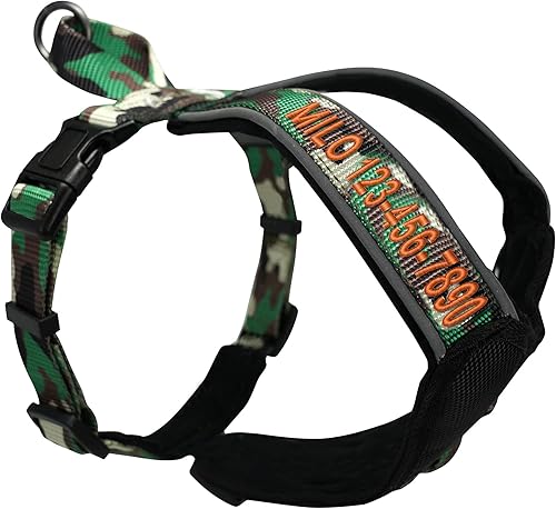 Miniatura 9 de Arnés para perro Pawtitas para entrenamiento de suave, ajustable, reflectante, acolchado para cachorros, Rosado