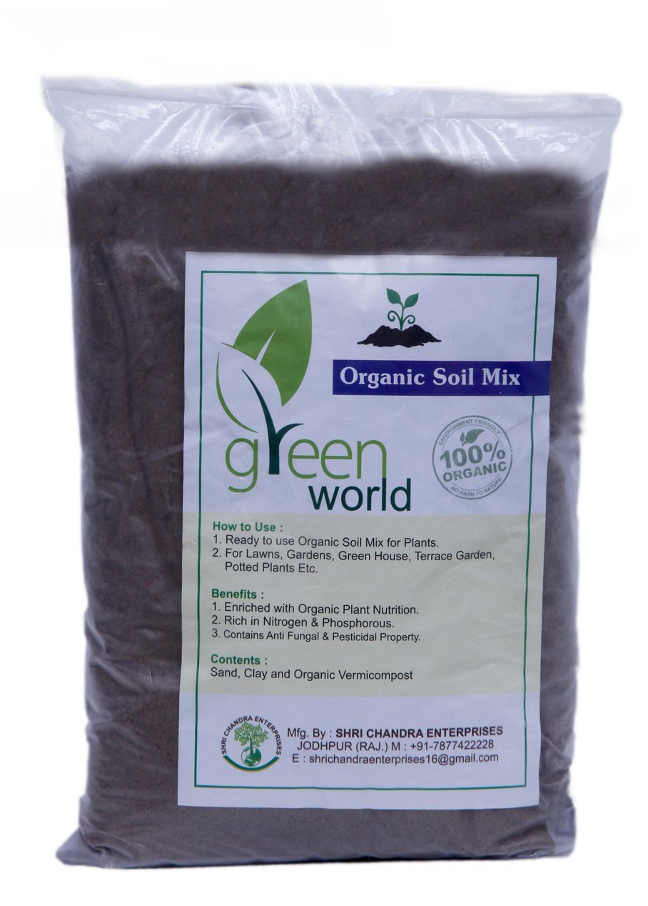 GREEN WORLD Organic Soil Mix 8 Kgs (100% Organic and Natural)-image-18