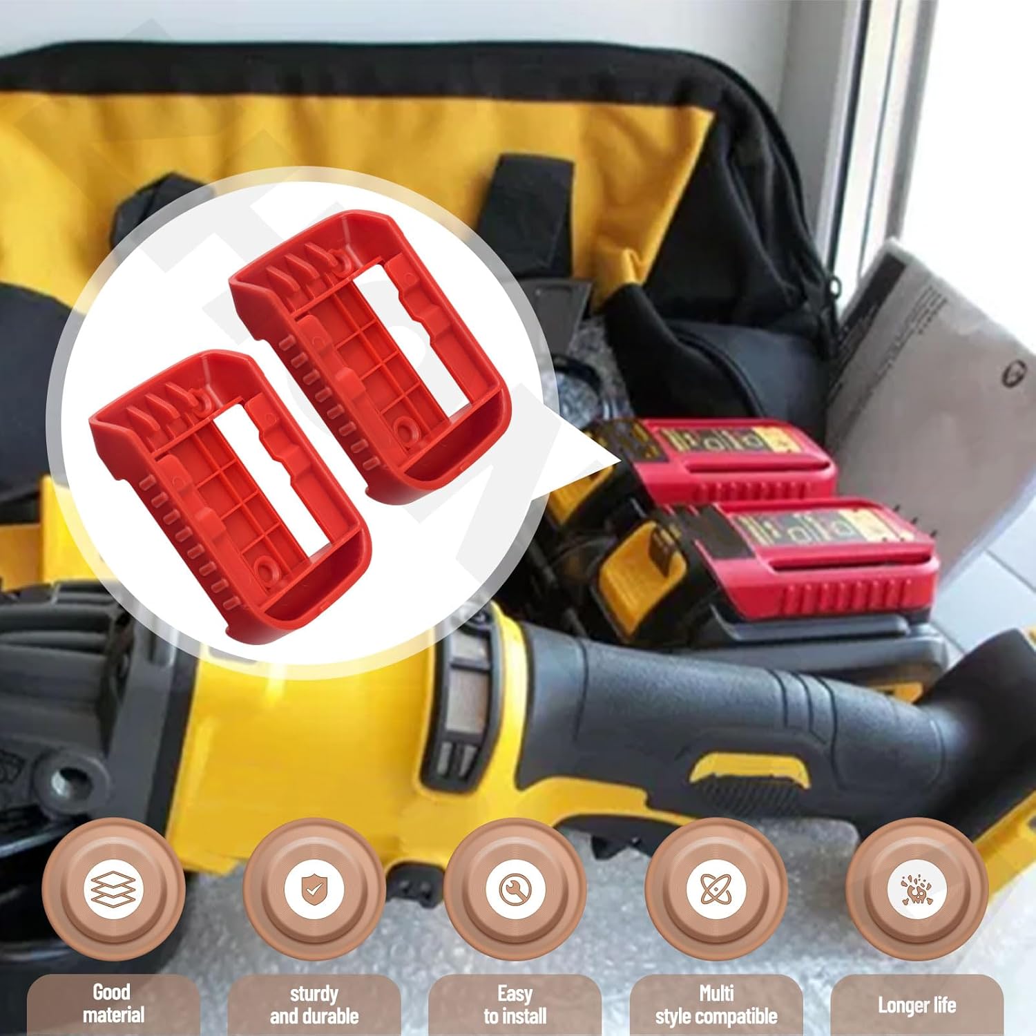 2 Pack N475920 Angle Grinder Battery Cap Compatible with DeWalt DCS575 DCG414 DCG414T1 DCG414B DCG414B Type 1, DCG414B Type 2, DCG414B Type 3, etc.