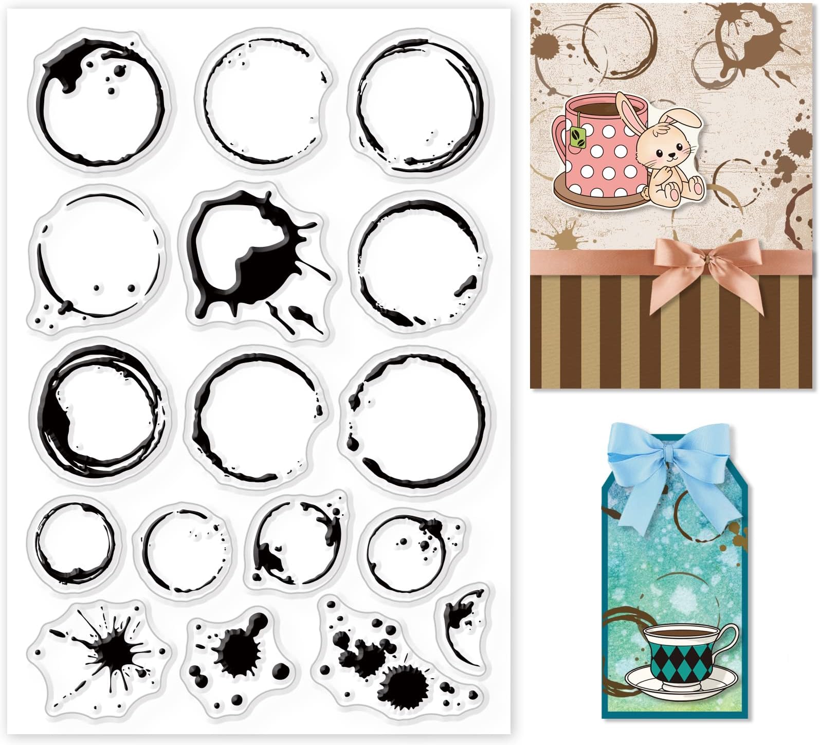 GLOBLELAND Tampons Transparents Rétro Steampunk Pour Bricolage, Scrapbooking, étiquettes Vintage En Silicone Transparent Pour Fabrication De Cartes, Album Photo, Journal, Décoration De La Maison