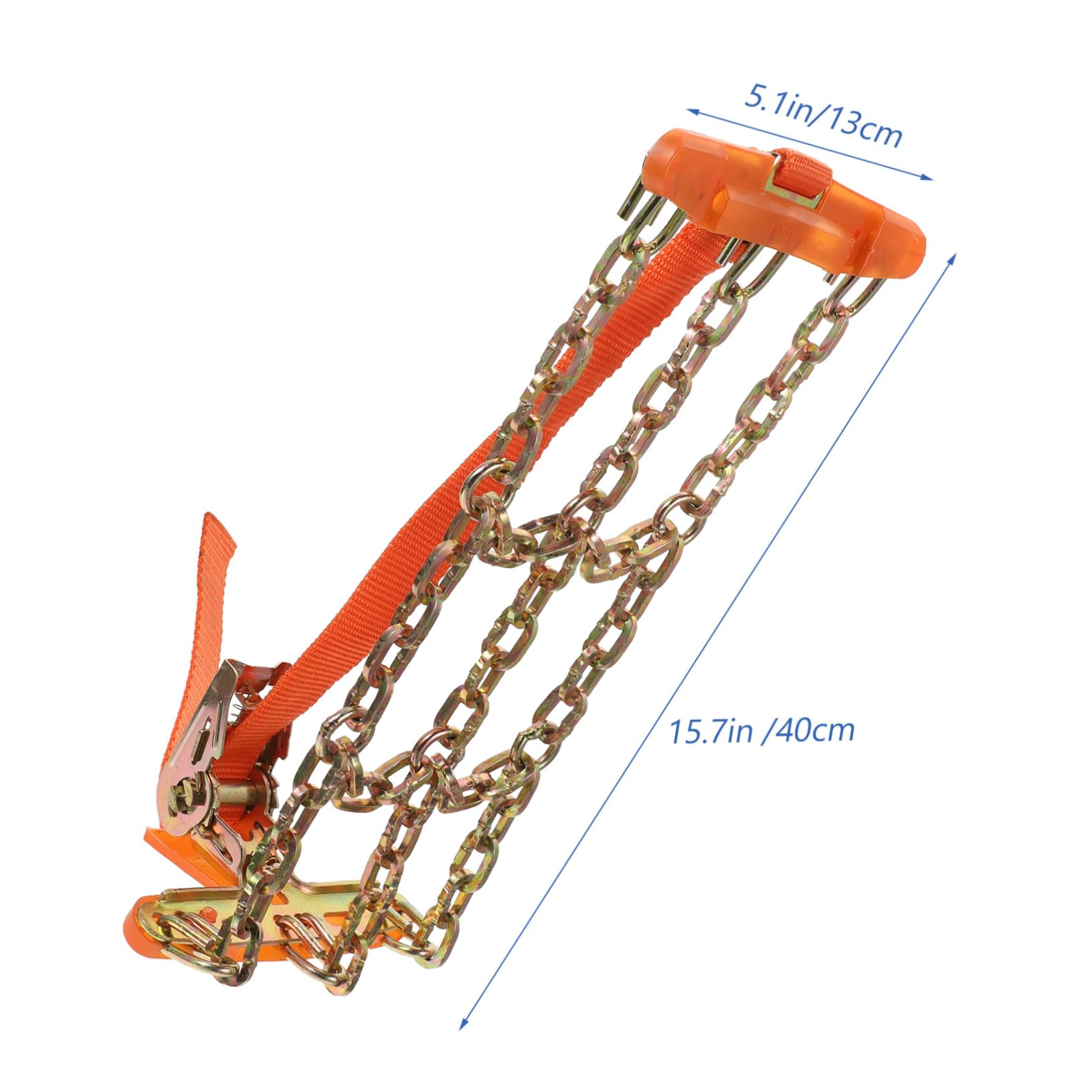 PRETYZOOM 4 Piezas Cadenas Antideslizantes para Neumáticos de Vehículos Cadena de Escape para Usar y Almacenar Alta Resistencia y Agarre para Emergencias