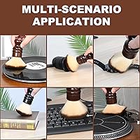 Vista 8 de Kit de limpieza de discos de vinilo 2 en 1 con cepillo para estilógrafo - Kit de limpieza de discos de vinilo antiestático suave para reproductores