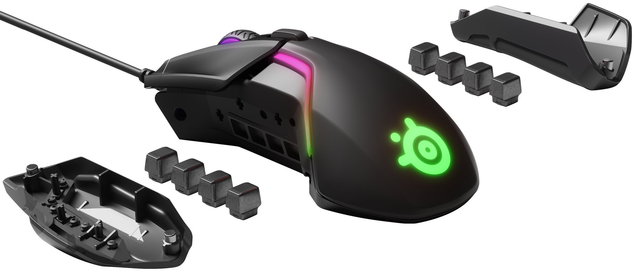 SteelSeries ゲーミングマウス 有線 デュアルセンサー 重量・重心