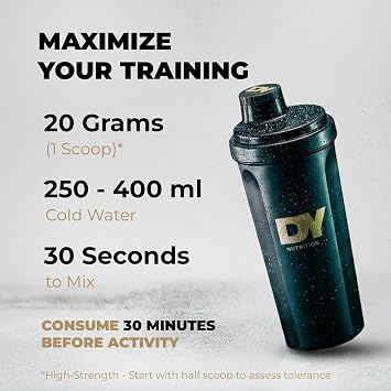 DY Nutrition NOX Pump Ultimate Pre Workout Powder (400g, 20 Serv): Extreme High-Stim Preworkout Powder - 350mg Caffeine, 5g Citrulline, 3.2g Beta-Alanine - Extreme Pump, Focus, Endurance