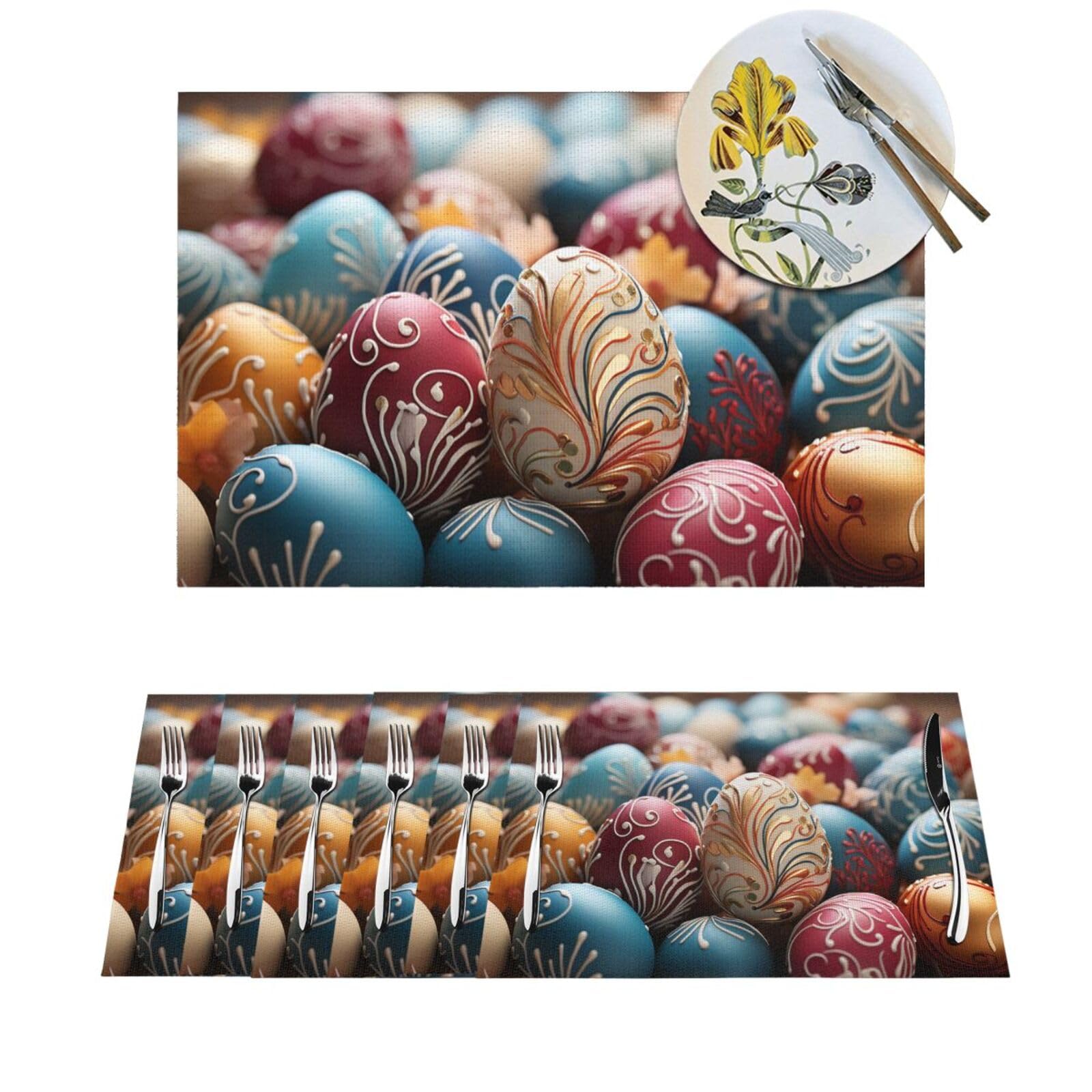 Sets de table tissés pour dîners de famille et fêtes de mariage
