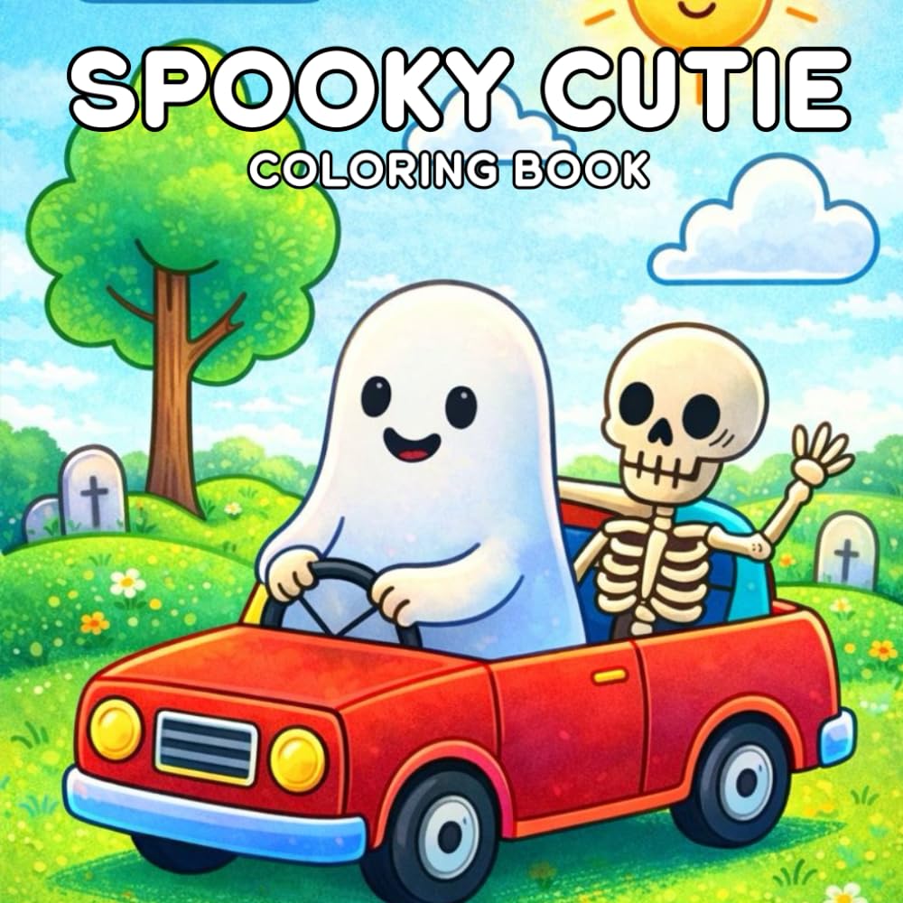 Spooky Cutie Coloring Book: Most Unique And Relaxing Coloring Book for Kids and Adults.