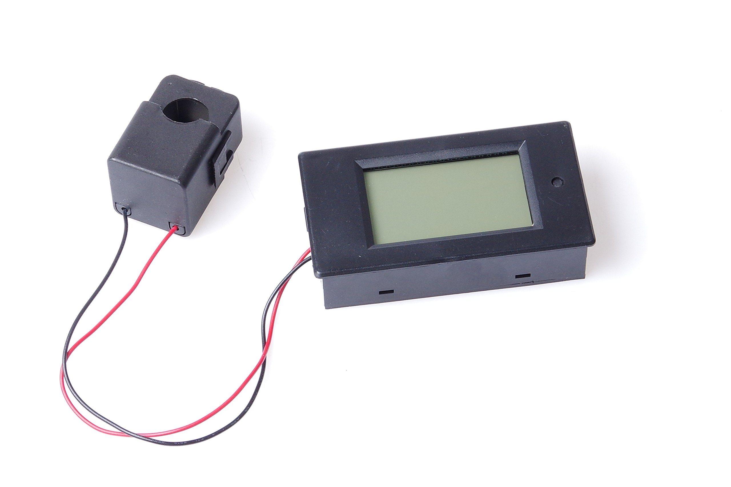 KNACRO AC 80-260V 100A Blue Backlit Digital Current Voltage Power Energy Meter Multimeter Ammeter Voltmeter with Open-Close Current Split Core CT