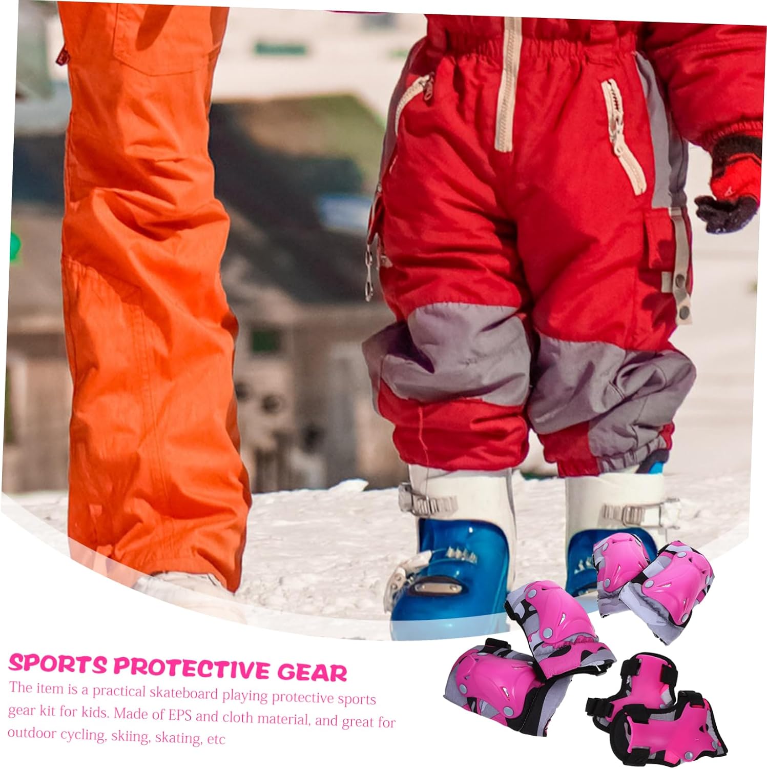 1set Boy Girl Skating Protective Gear Knee and Elbow Pads for Boy Girl Comfortable and for Roller Skating Climbing and Cycling Camouflage