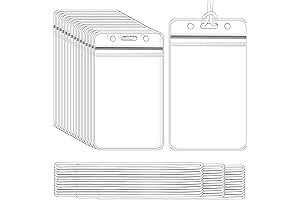 50 Pieces Plastic Luggage Bag Tag Holder Badge Label Tag Holder Clear...