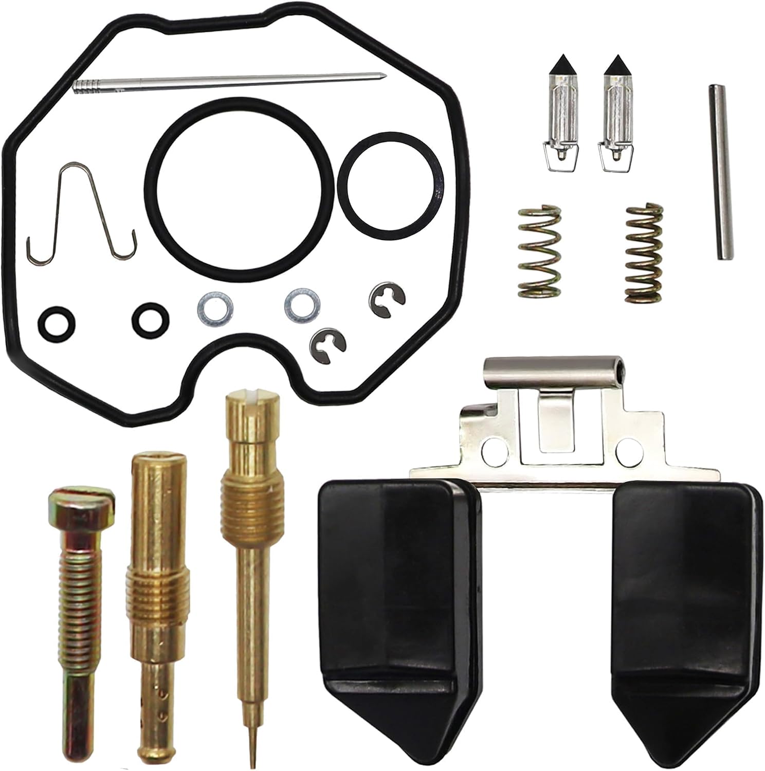 Carburetor Rebuild Kit Compatible with Honda XR100 1981-1984, CRF100F 2004-2007, XR100R 1995-2003, XL100S 1979-1985, XL125S 1979-1985, XR200R 1986-1997, XR200 1980-1984