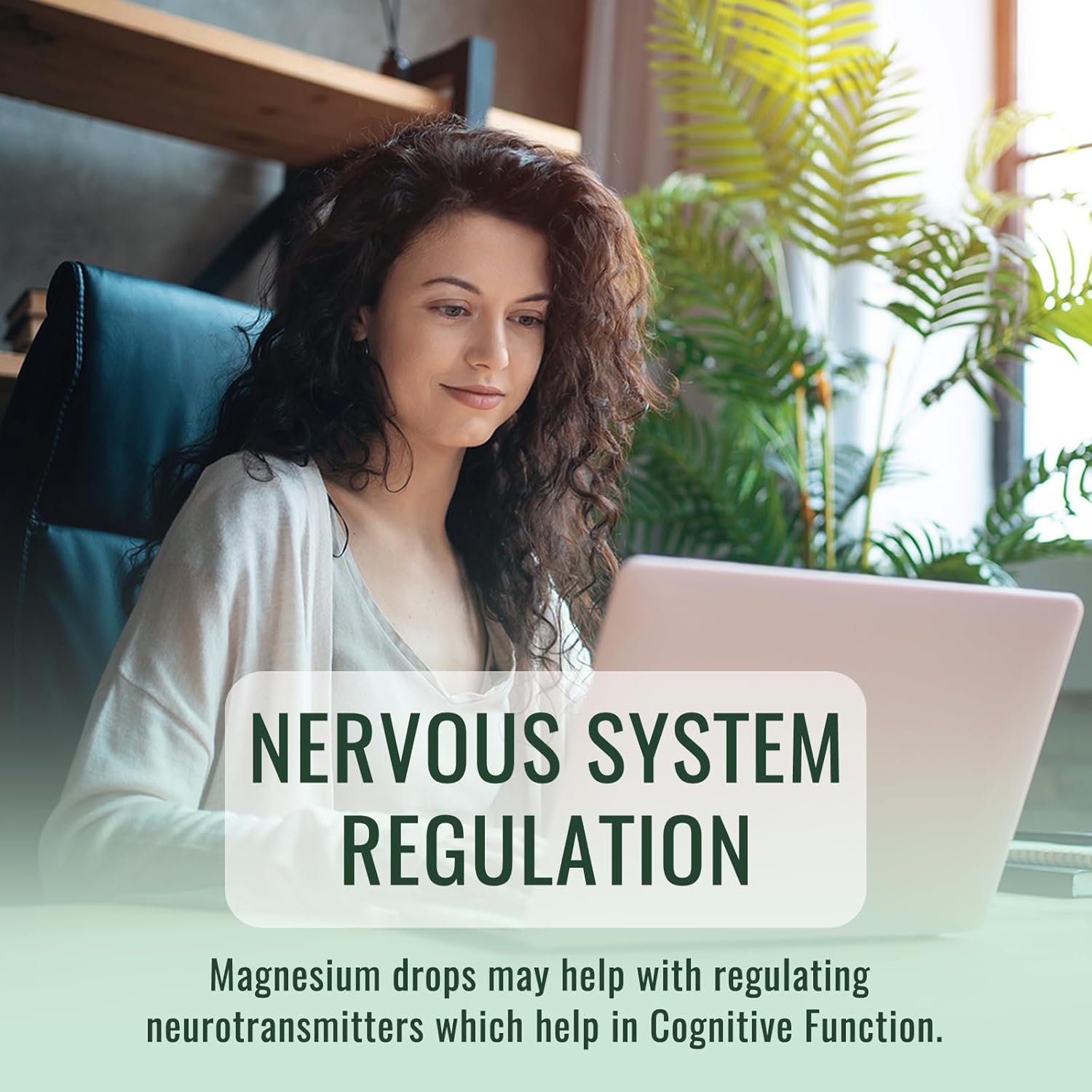 Magnesium Glycinate Liquid Drops Supplement, with Magnesium Glycinate 500mg Ashwagandha, L - Theanine, Chamomile -Support Stress Relief, Bone, Muscle, Mood Peach Flavor 2Pack